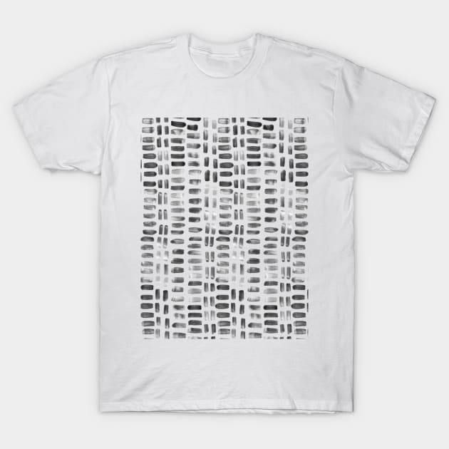 Abstract rectangles - black and white T-Shirt by wackapacka